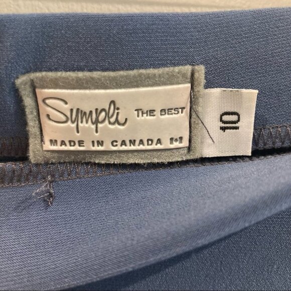 SYMPLI Sz  10 Asymmetrical Skirt With Great Flow & Soft Material Made in Canada - Picture 3 of 6